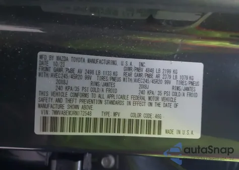 2024 Mazda Cx-50 2.5 S Premium Plus z USA, uszkodzony, nr VIN 7MMVABEM3RN172548